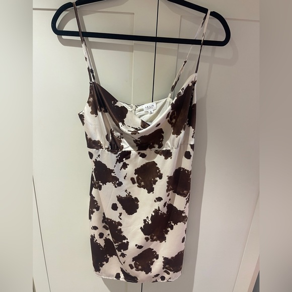 Vestique Cow Print Dress - Picture 1 of 2